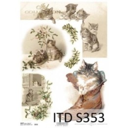Decoupagepapier Soft ITD S0353
