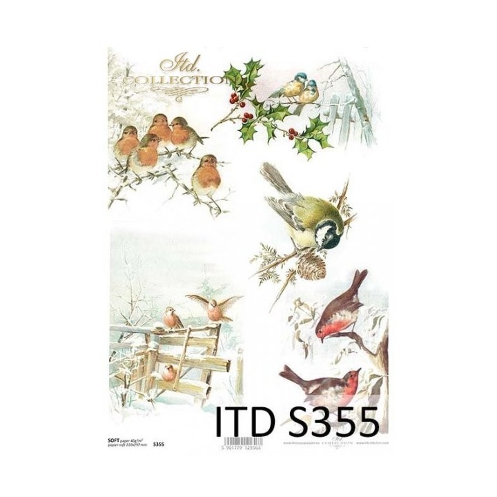 Decoupagepapier Soft ITD S0355