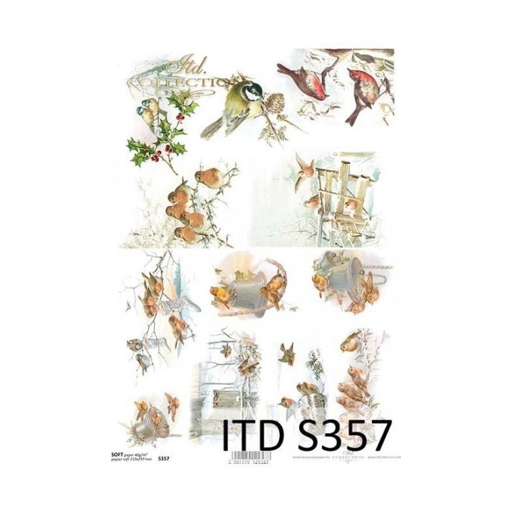 Decoupagepapier Zacht ITD S0357