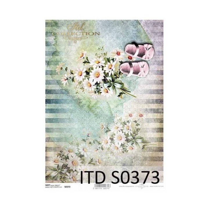 Decoupagepapier Soft ITD S0373