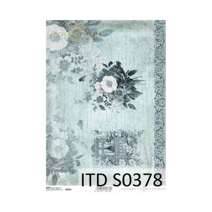 Decoupagepapier Soft ITD S0378