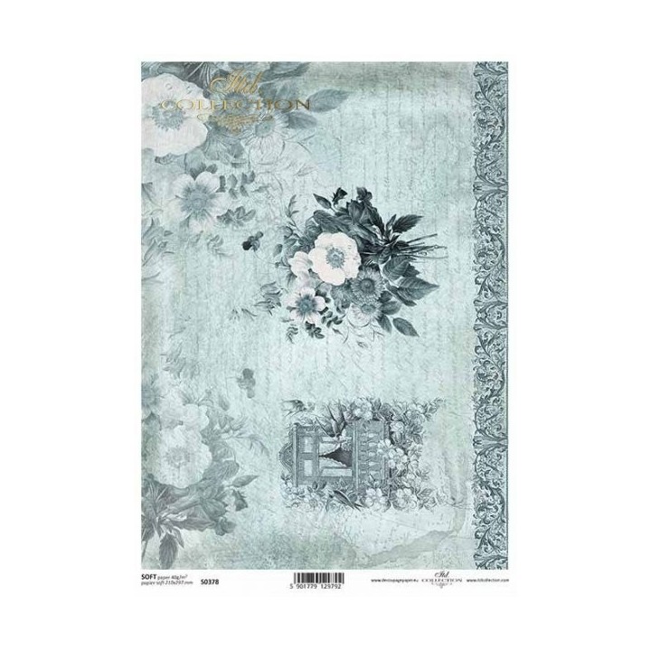 Decoupagepapier Soft ITD S0378