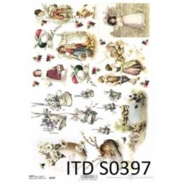 Decoupagepapier Zacht ITD S0397