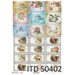 Decoupagepapier Soft ITD S0402