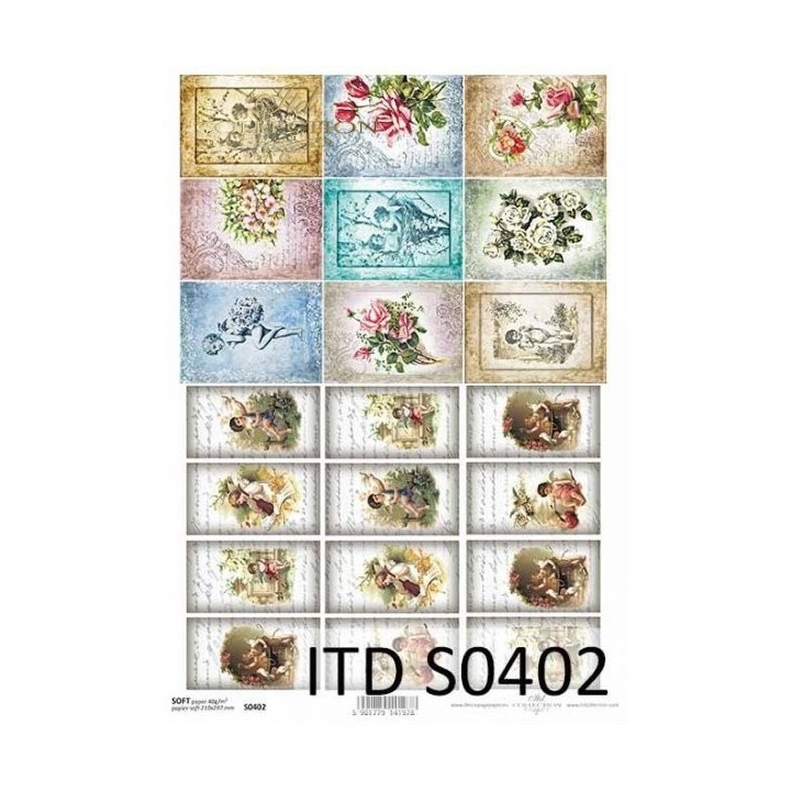 Decoupagepapier Soft ITD S0402