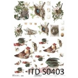 Decoupagepapier Soft ITD S0403