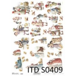 Decoupagepapier Soft ITD S0409
