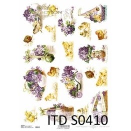 Decoupagepapier Soft ITD S0410