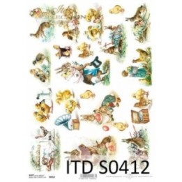 Decoupagepapier Soft ITD S0412