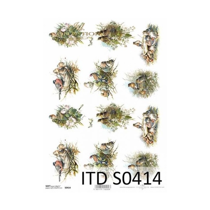 Decoupagepapier Soft ITD S0414