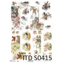 Decoupagepapier Soft ITD S0415