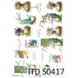 Decoupagepapier Zacht ITD S0417
