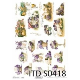 Decoupagepapier Soft ITD S0418