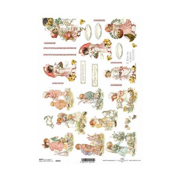 Decoupagepapier Soft ITD S0420