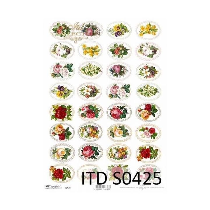 Decoupagepapier Soft ITD S0425