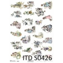 Decoupagepapier Soft ITD S0426