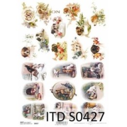 Decoupagepapier Zacht ITD S0427