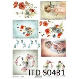 Decoupagepapier Zacht ITD S0431