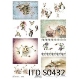 Decoupagepapier Zacht ITD S0432
