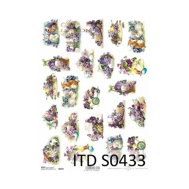 Decoupagepapier Zacht ITD S0433