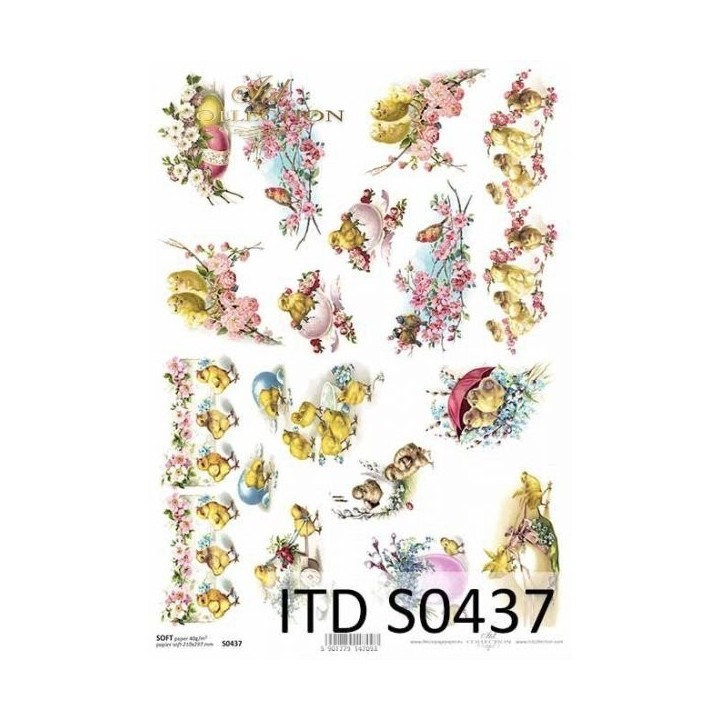 Decoupagepapier Zacht ITD S0437