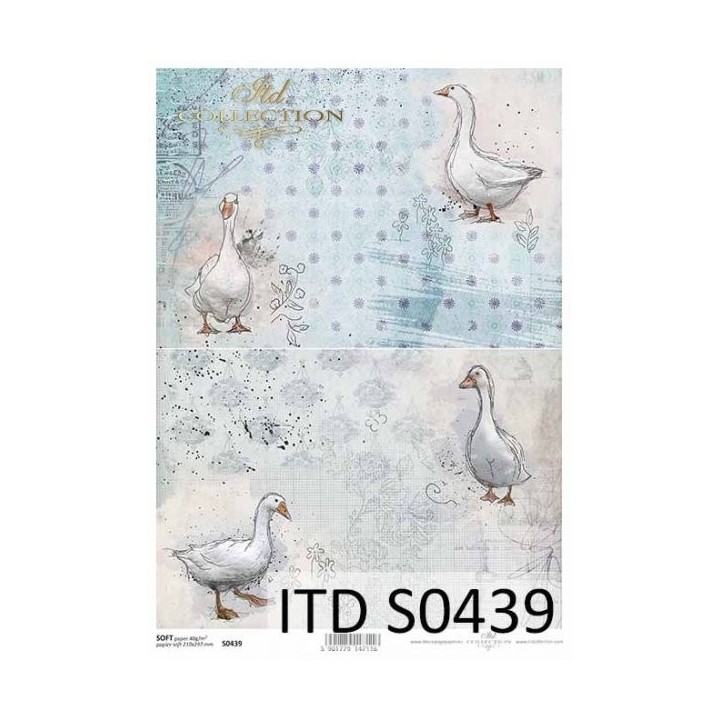 Decoupagepapier Zacht ITD S0439