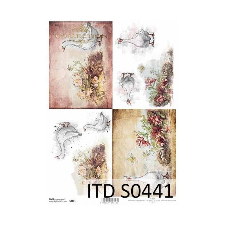 Decoupagepapier Zacht ITD S0441