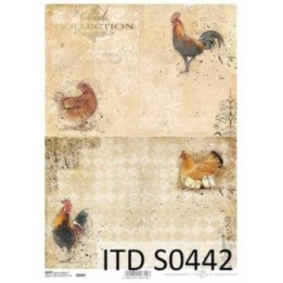 Decoupagepapier Zacht ITD S0442