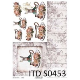 Decoupagepapier Soft ITD S0453