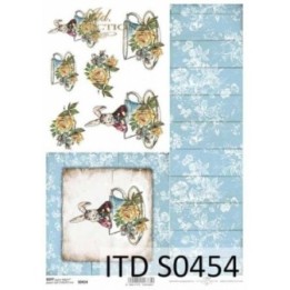 Decoupagepapier Soft ITD S0454