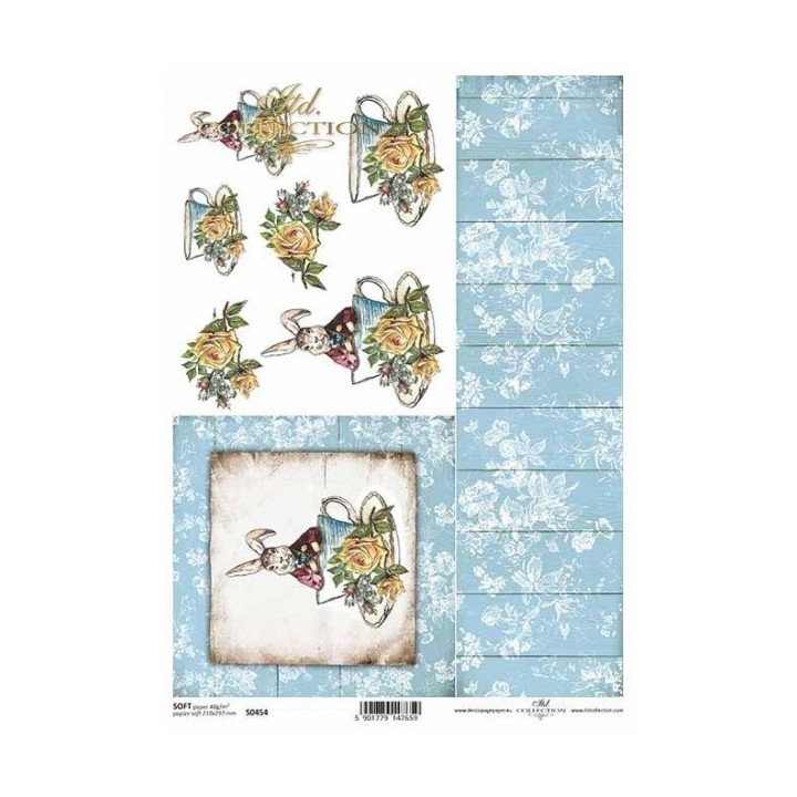 Decoupagepapier Soft ITD S0454