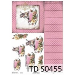 Decoupagepapier Soft ITD S0455