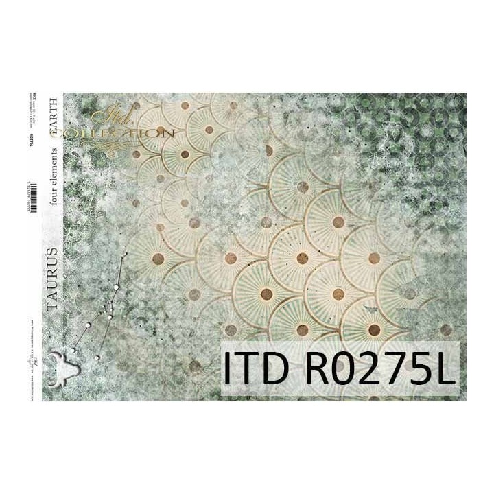 Rijstpapier R0275L Four Elements-Earth