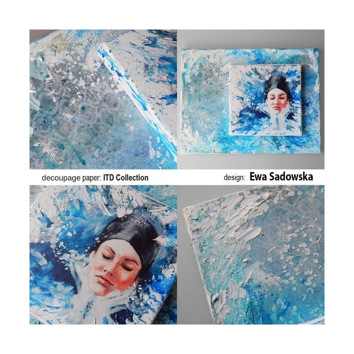 Rijstpapier R0277L Four Elements-Water