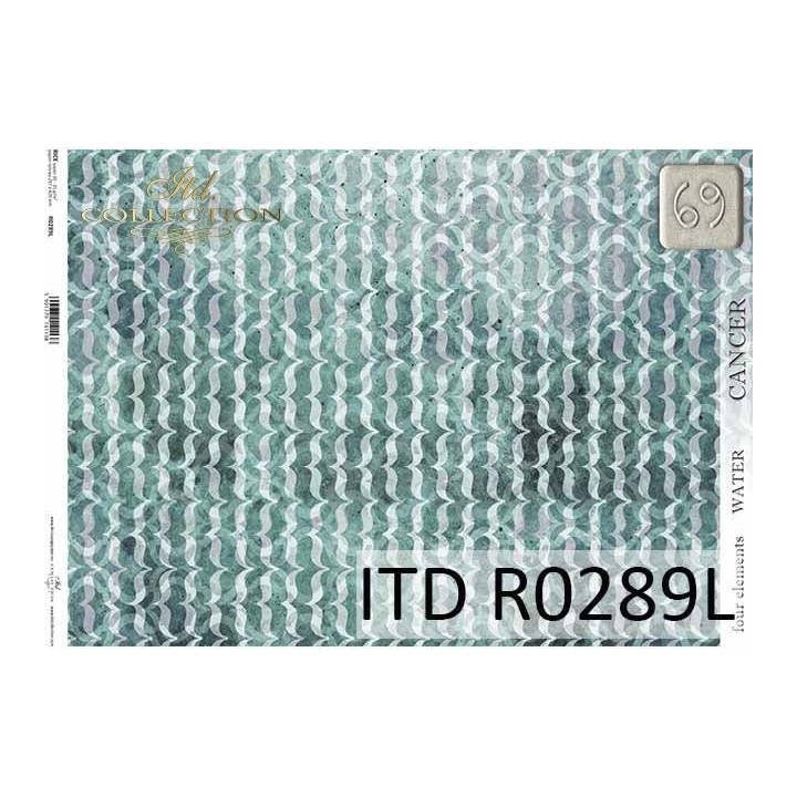 Rijstpapier R0289L Four Elements-Water