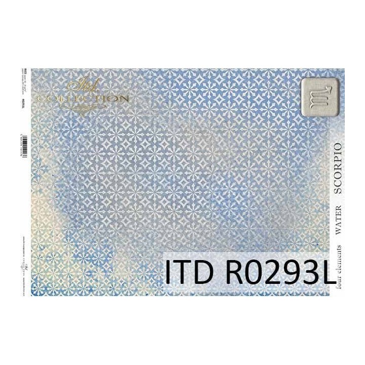 Rijstpapier R0293L Four Elements-Water