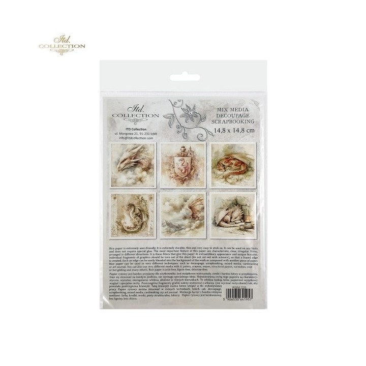 Rijstpapierset RSM225 Four Elements-Fire