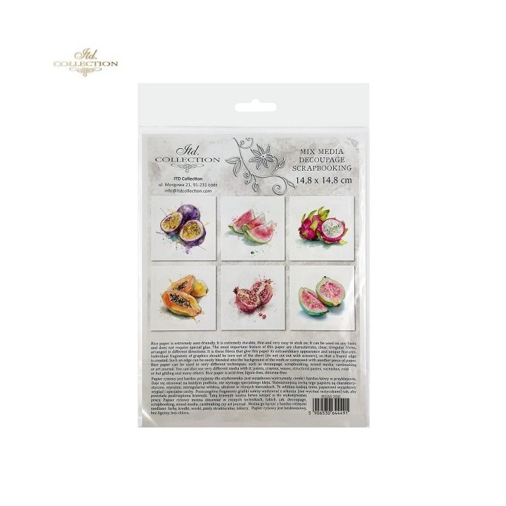 Rijstpapierset RSM266 Tropical Dreams