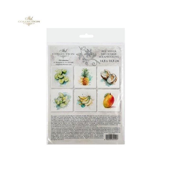 Rijstpapierset RSM267 Tropical Dreams