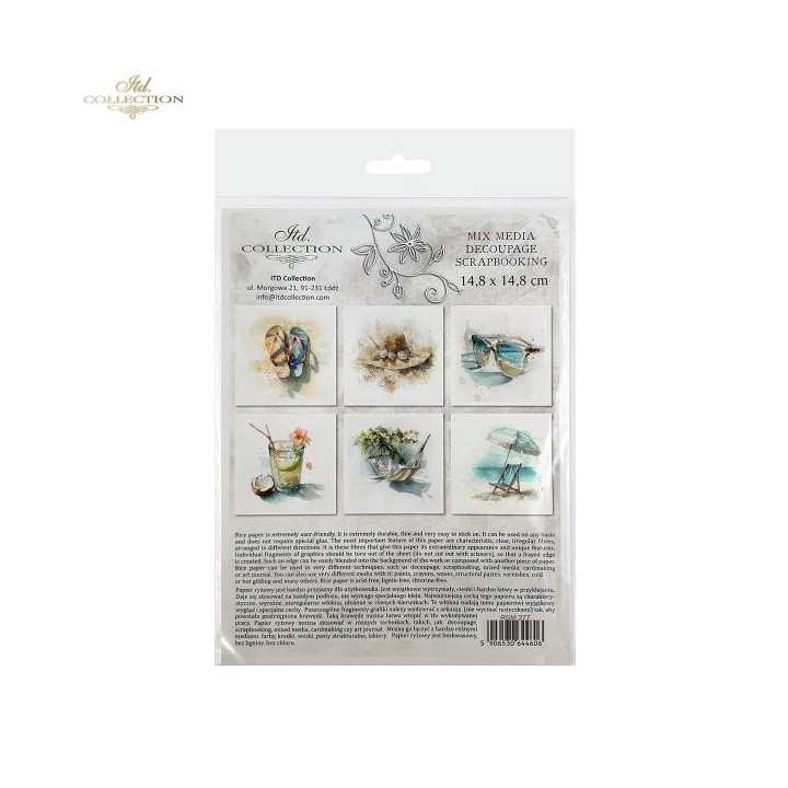 Rijstpapierset RSM277 Tropical Dreams