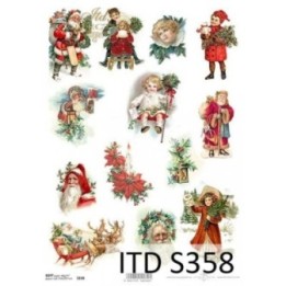 Decoupagepapier Soft ITD S0358