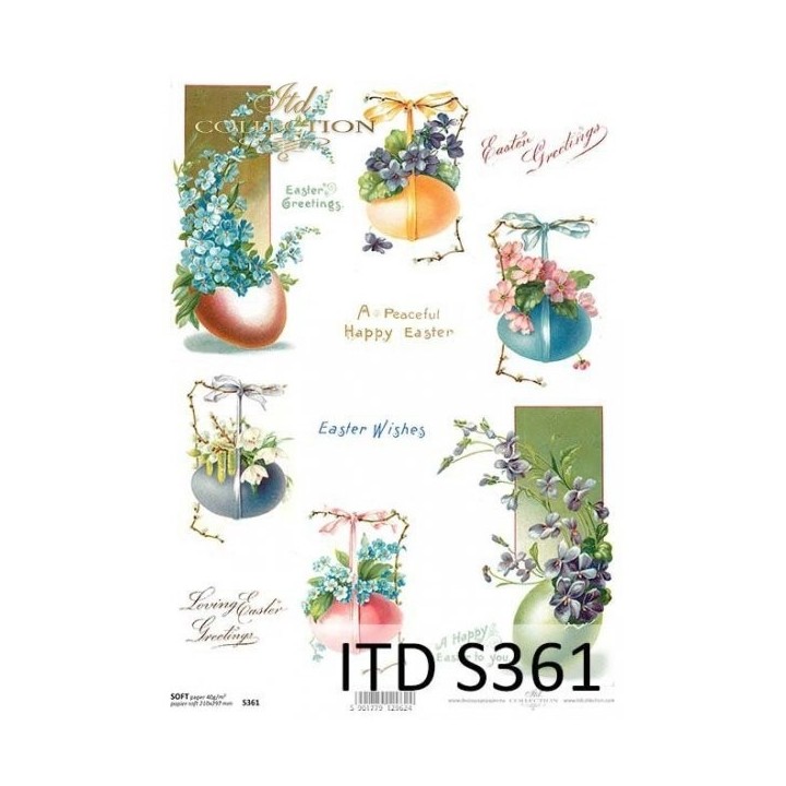 Decoupagepapier Zacht ITD S0361