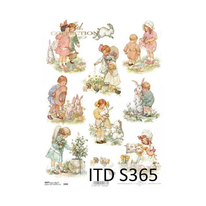 Decoupagepapier Soft ITD S0365