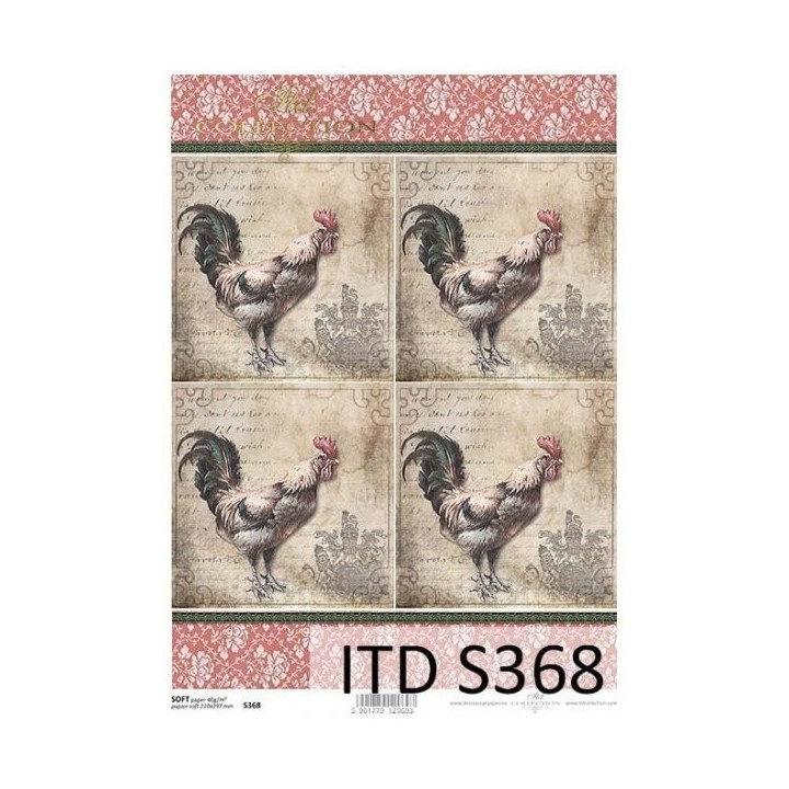 Decoupagepapier Soft ITD S0368