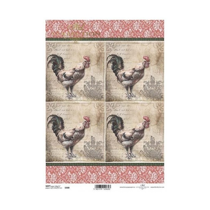 Decoupagepapier Soft ITD S0368