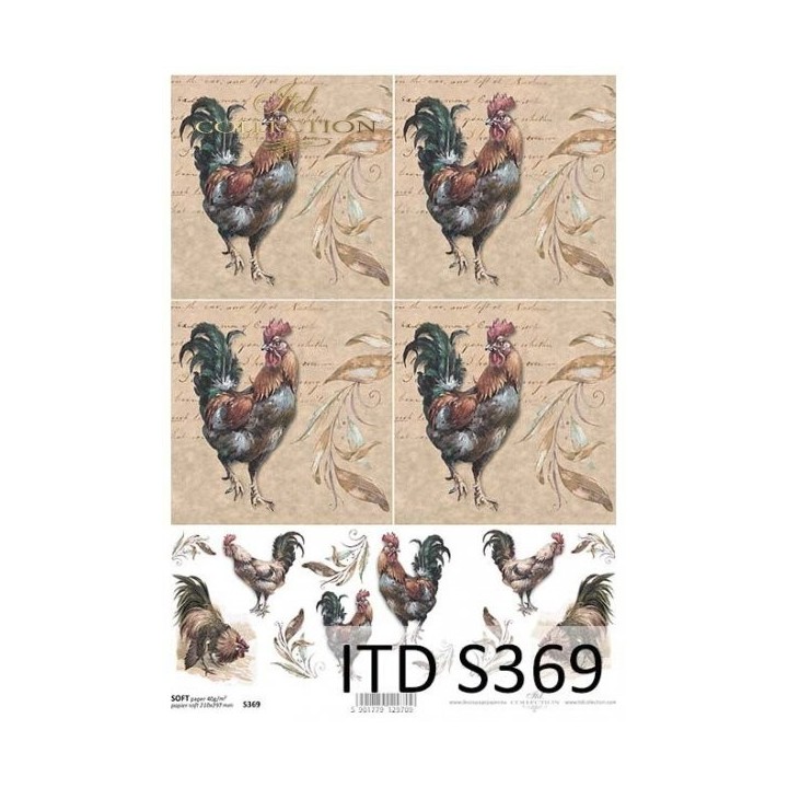 Decoupagepapier Zacht ITD S0369