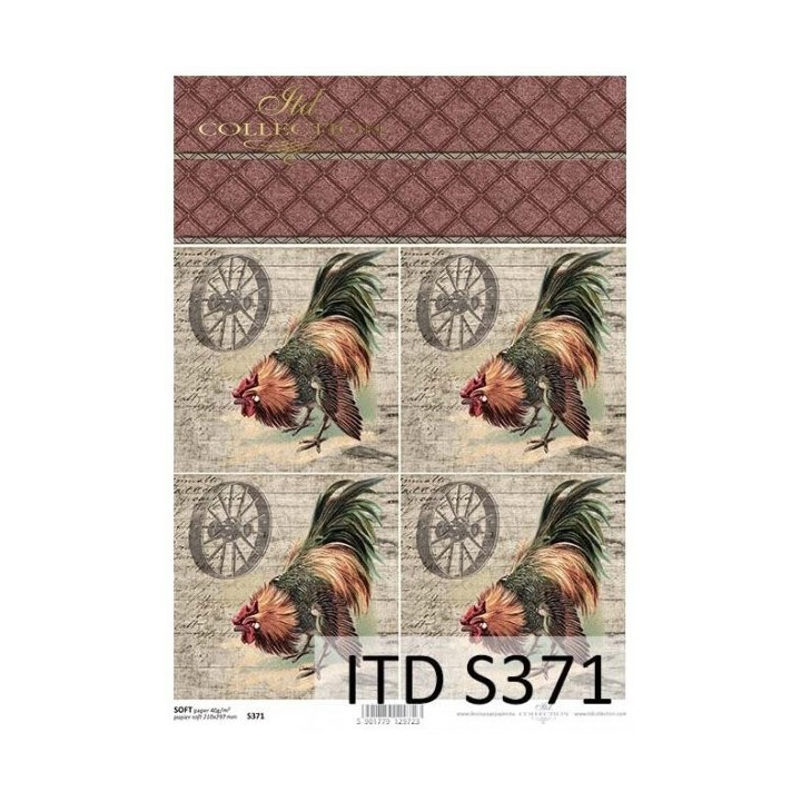 Decoupagepapier Zacht ITD S0371