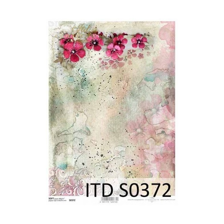 Decoupagepapier Soft ITD S0372