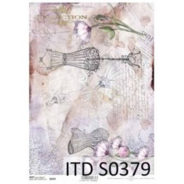 Decoupagepapier Zacht ITD S0379