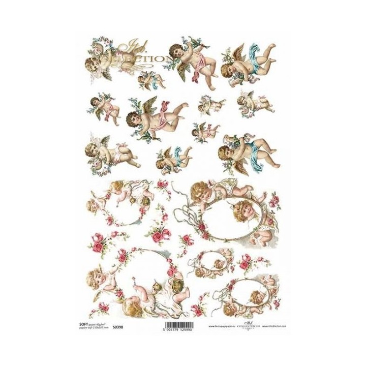 Decoupagepapier Soft ITD S0398
